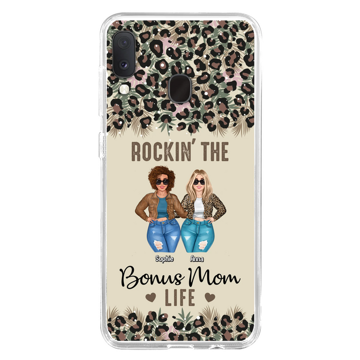 Custom Personalized Bonus Mom Phone Case - Gift Idea For Mother's Day - Rockin' The Bonus Mom Life - Case For iPhone & Samsung