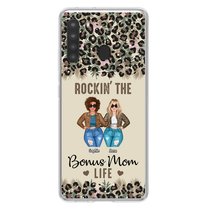 Custom Personalized Bonus Mom Phone Case - Gift Idea For Mother's Day - Rockin' The Bonus Mom Life - Case For iPhone & Samsung