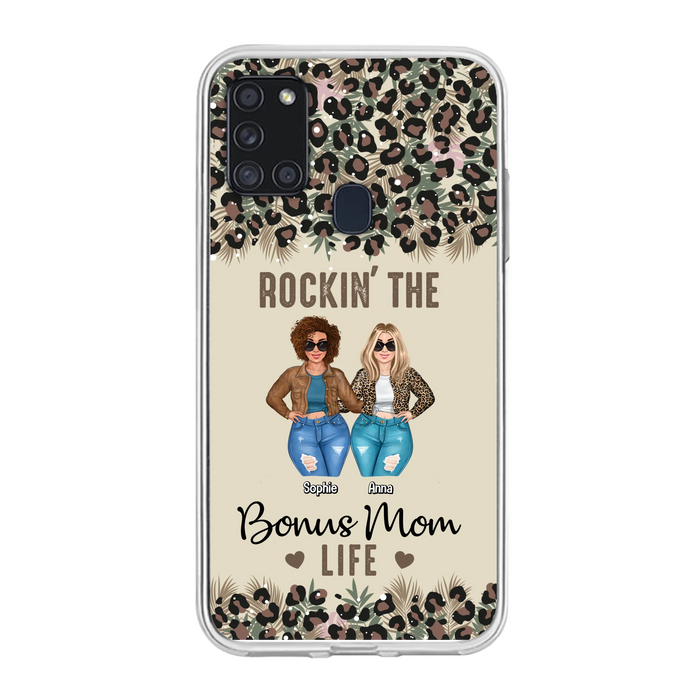 Custom Personalized Bonus Mom Phone Case - Gift Idea For Mother's Day - Rockin' The Bonus Mom Life - Case For iPhone & Samsung