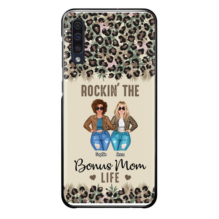 Custom Personalized Bonus Mom Phone Case - Gift Idea For Mother's Day - Rockin' The Bonus Mom Life - Case For iPhone & Samsung