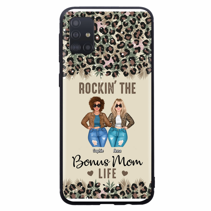 Custom Personalized Bonus Mom Phone Case - Gift Idea For Mother's Day - Rockin' The Bonus Mom Life - Case For iPhone & Samsung
