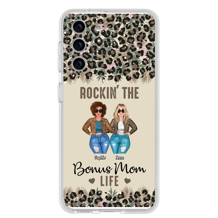 Custom Personalized Bonus Mom Phone Case - Gift Idea For Mother's Day - Rockin' The Bonus Mom Life - Case For iPhone & Samsung