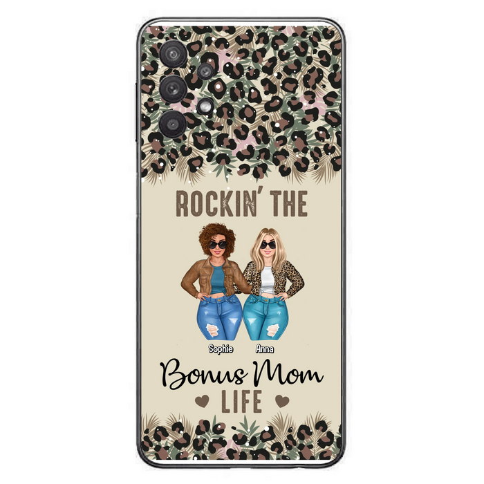 Custom Personalized Bonus Mom Phone Case - Gift Idea For Mother's Day - Rockin' The Bonus Mom Life - Case For iPhone & Samsung