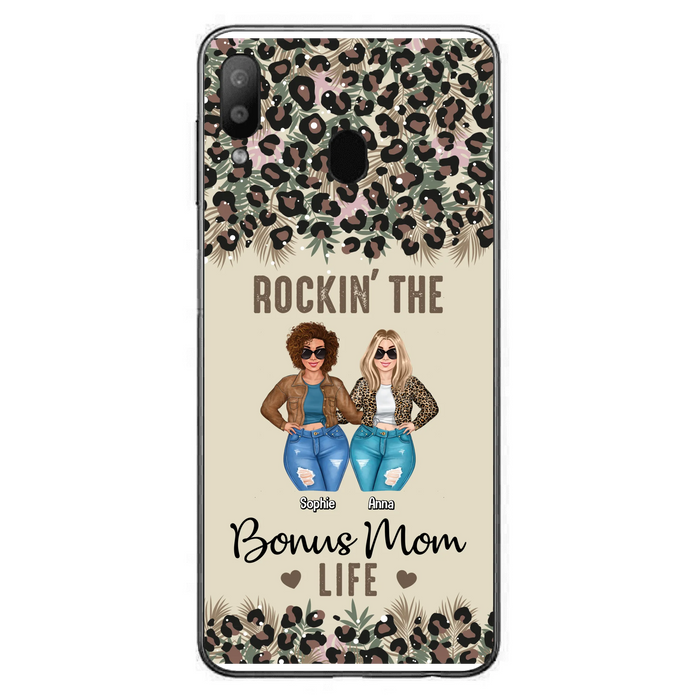 Custom Personalized Bonus Mom Phone Case - Gift Idea For Mother's Day - Rockin' The Bonus Mom Life - Case For iPhone & Samsung