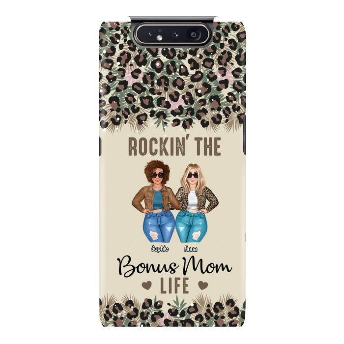 Custom Personalized Bonus Mom Phone Case - Gift Idea For Mother's Day - Rockin' The Bonus Mom Life - Case For iPhone & Samsung