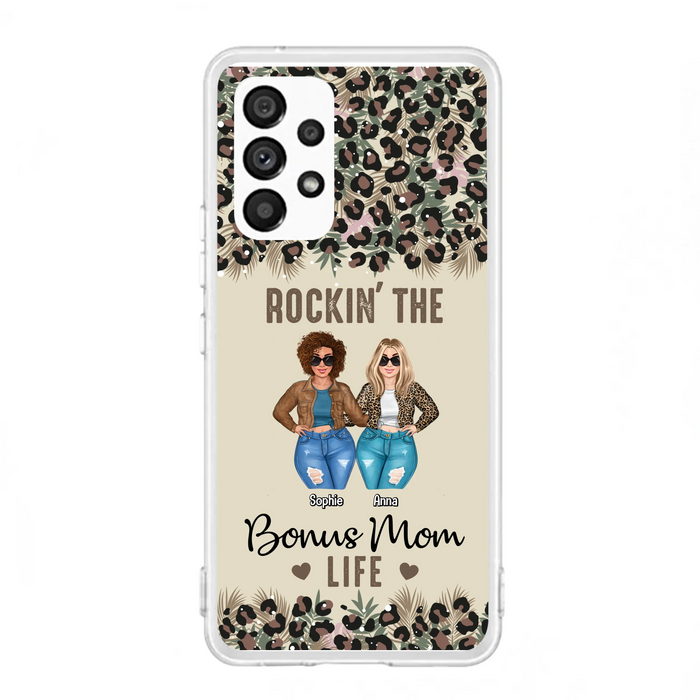 Custom Personalized Bonus Mom Phone Case - Gift Idea For Mother's Day - Rockin' The Bonus Mom Life - Case For iPhone & Samsung