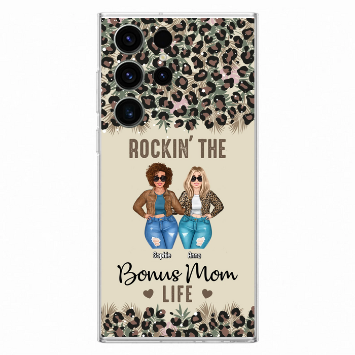 Custom Personalized Bonus Mom Phone Case - Gift Idea For Mother's Day - Rockin' The Bonus Mom Life - Case For iPhone & Samsung