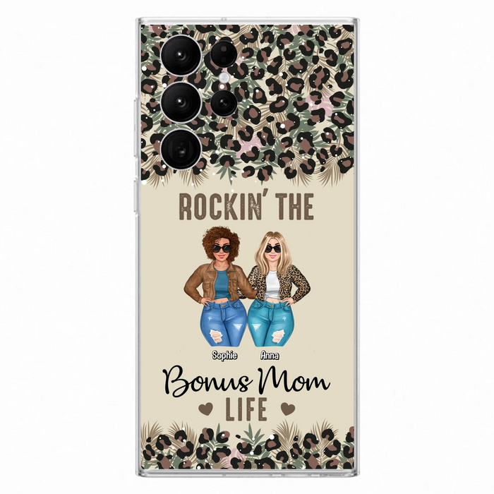 Custom Personalized Bonus Mom Phone Case - Gift Idea For Mother's Day - Rockin' The Bonus Mom Life - Case For iPhone & Samsung