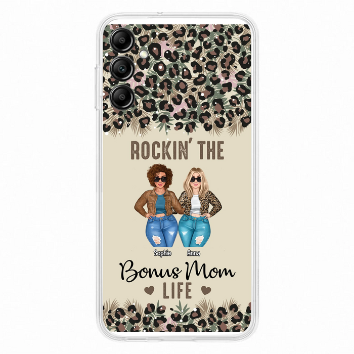 Custom Personalized Bonus Mom Phone Case - Gift Idea For Mother's Day - Rockin' The Bonus Mom Life - Case For iPhone & Samsung