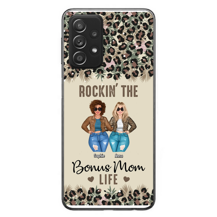 Custom Personalized Bonus Mom Phone Case - Gift Idea For Mother's Day - Rockin' The Bonus Mom Life - Case For iPhone & Samsung