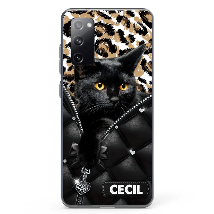 Custom Personalized Cat Phone Case For iPhone/Samsung - Upload Photo - Gift Idea For Cat Lovers