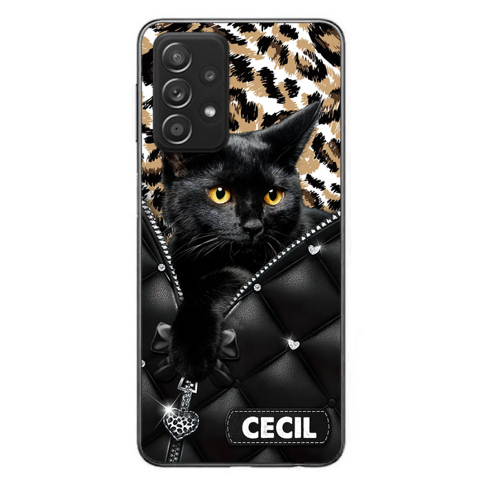 Custom Personalized Cat Phone Case For iPhone/Samsung - Upload Photo - Gift Idea For Cat Lovers