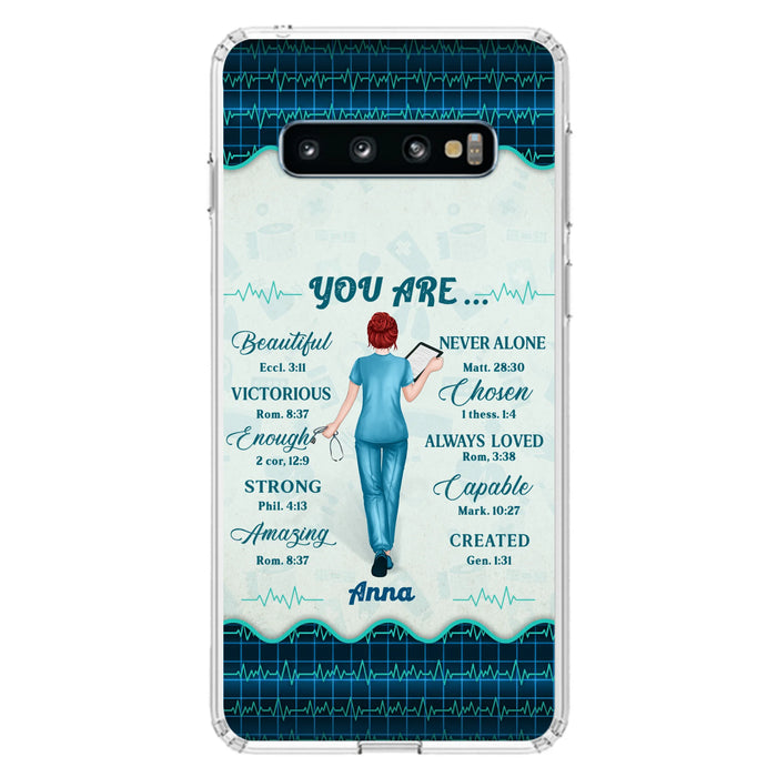 Custom Personalized Nurse Phone Case - Gift Idea For Nurse/ Birthday/ Friend - You Are Beautiful - Cases For iPhone/Samsung