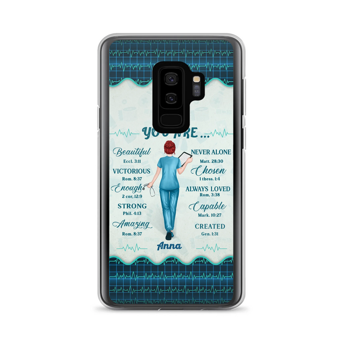 Custom Personalized Nurse Phone Case - Gift Idea For Nurse/ Birthday/ Friend - You Are Beautiful - Cases For iPhone/Samsung