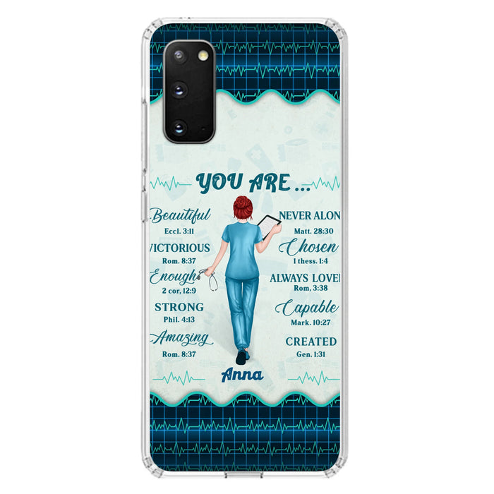 Custom Personalized Nurse Phone Case - Gift Idea For Nurse/ Birthday/ Friend - You Are Beautiful - Cases For iPhone/Samsung