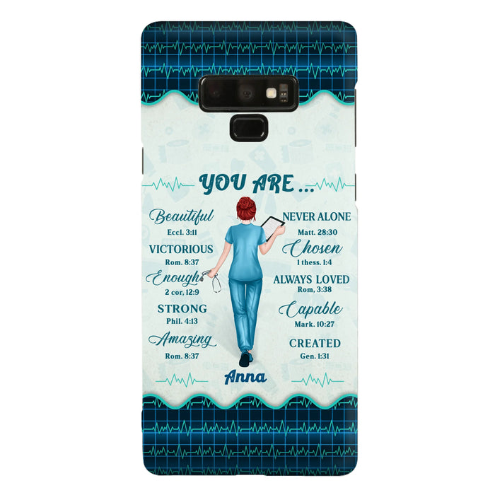 Custom Personalized Nurse Phone Case - Gift Idea For Nurse/ Birthday/ Friend - You Are Beautiful - Cases For iPhone/Samsung