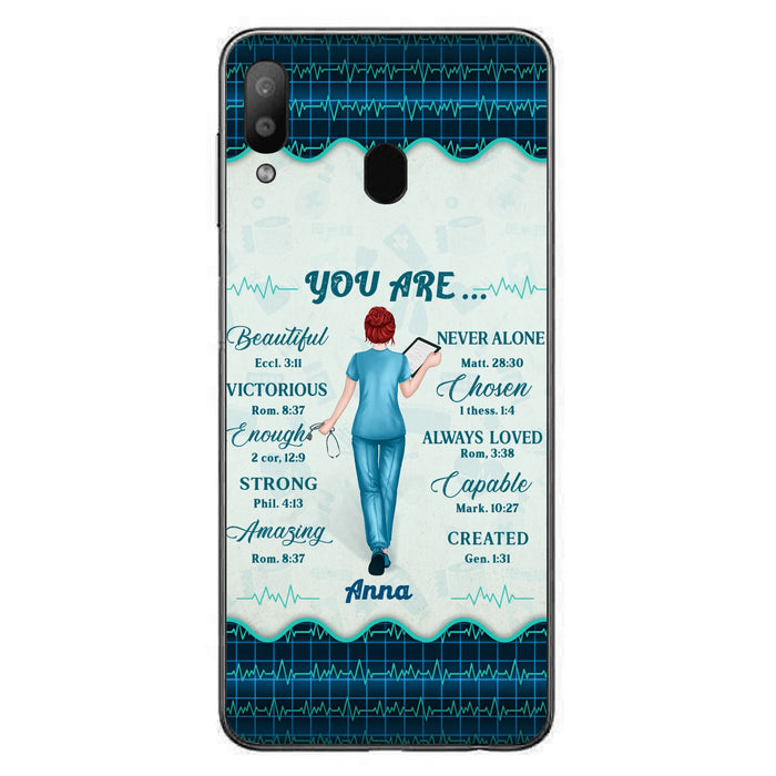 Custom Personalized Nurse Phone Case - Gift Idea For Nurse/ Birthday/ Friend - You Are Beautiful - Cases For iPhone/Samsung