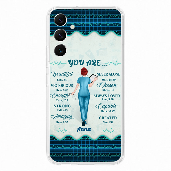 Custom Personalized Nurse Phone Case - Gift Idea For Nurse/ Birthday/ Friend - You Are Beautiful - Cases For iPhone/Samsung