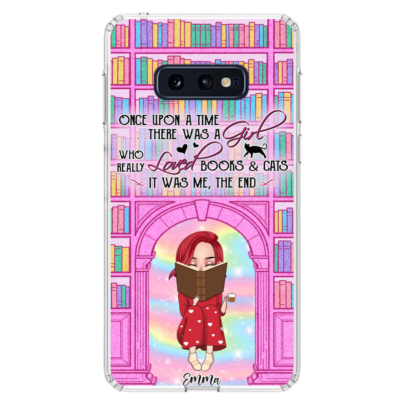 Custom Personalized Reading Girl Phone Case - Gift Idea For Books Lovers - It Was Me The End - Case For iPhone/Samsung