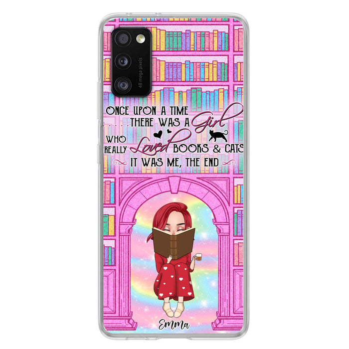 Custom Personalized Reading Girl Phone Case - Gift Idea For Books Lovers - It Was Me The End - Case For iPhone/Samsung