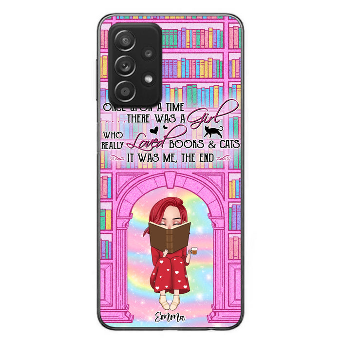 Custom Personalized Reading Girl Phone Case - Gift Idea For Books Lovers - It Was Me The End - Case For iPhone/Samsung