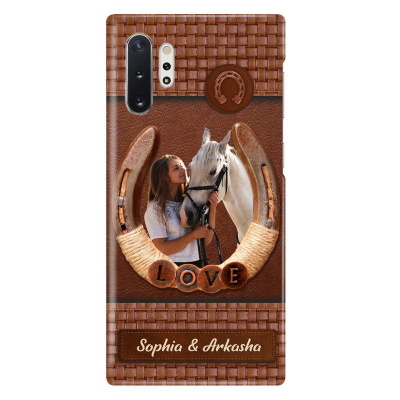 Personalized Horse Phone Case - Upload Photo - Gift Idea Horse Lover - Case For iPhone And Samsung