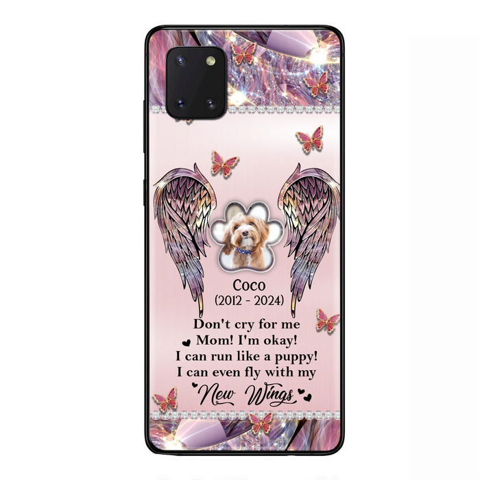 Personalized Memorial Phone Case - Upload Photo - Memorial Gift Idea For Dog Lover - Don't Cry For Me - Case For iPhone/Samsung