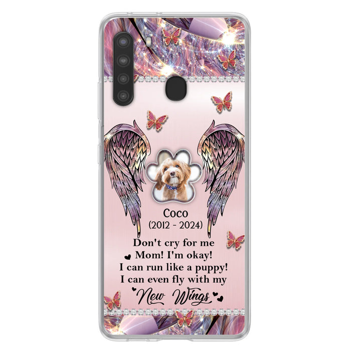 Personalized Memorial Phone Case - Upload Photo - Memorial Gift Idea For Dog Lover - Don't Cry For Me - Case For iPhone/Samsung