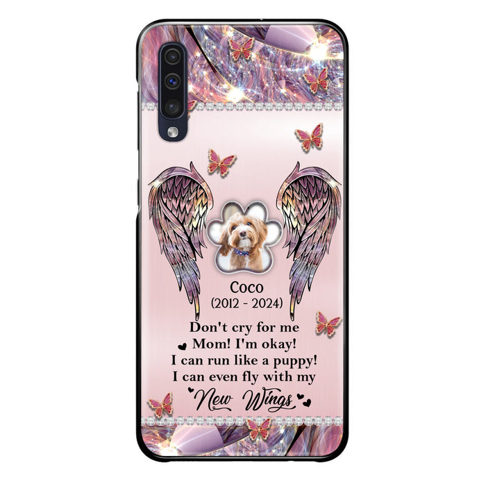 Personalized Memorial Phone Case - Upload Photo - Memorial Gift Idea For Dog Lover - Don't Cry For Me - Case For iPhone/Samsung