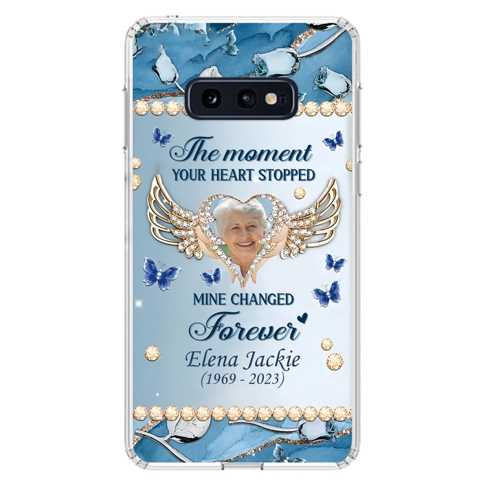 Personalized Memorial Phone Case - Memorial Gift Idea For Family - Case For iPhone/Samsung - The Moment Your Heart Stopped Mine Changed Forever