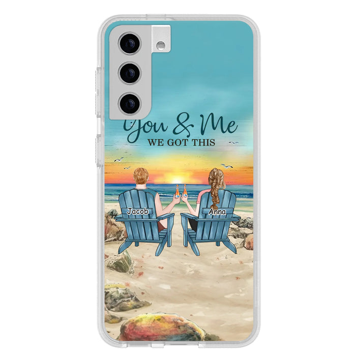 Custom Personalized Couple Phone Case - Gift Idea For Couple/ Valentines Day - You & Me We Got This - Case For iPhone/ Samsung