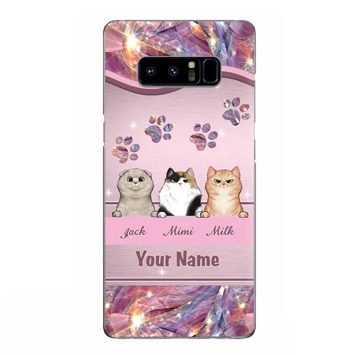 Custom Personalized Cat Phone Case For iPhone And Samsung - Gift Idea For Cat Lover - Up to 3  Cats