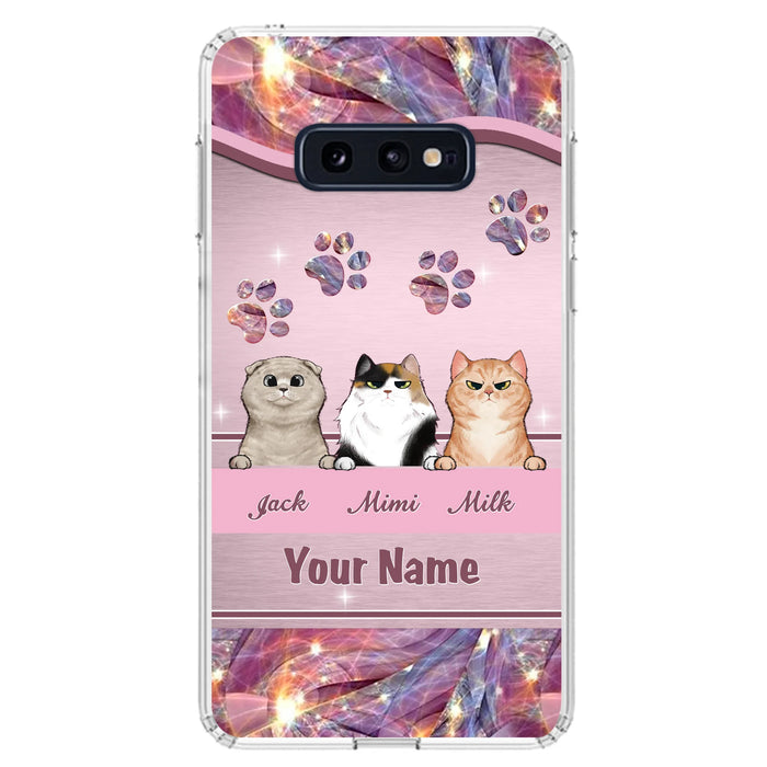 Custom Personalized Cat Phone Case For iPhone And Samsung - Gift Idea For Cat Lover - Up to 3  Cats