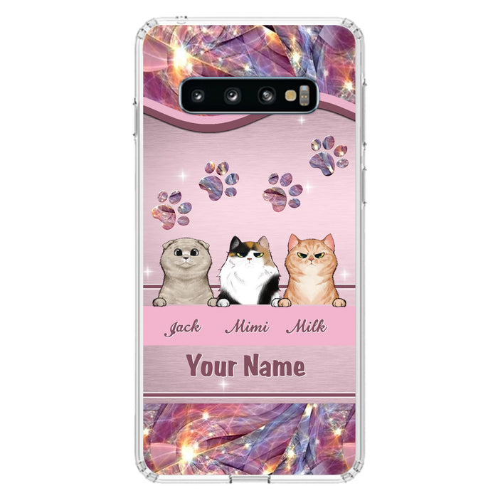 Custom Personalized Cat Phone Case For iPhone And Samsung - Gift Idea For Cat Lover - Up to 3  Cats
