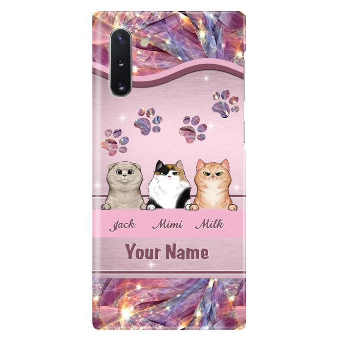 Custom Personalized Cat Phone Case For iPhone And Samsung - Gift Idea For Cat Lover - Up to 3  Cats