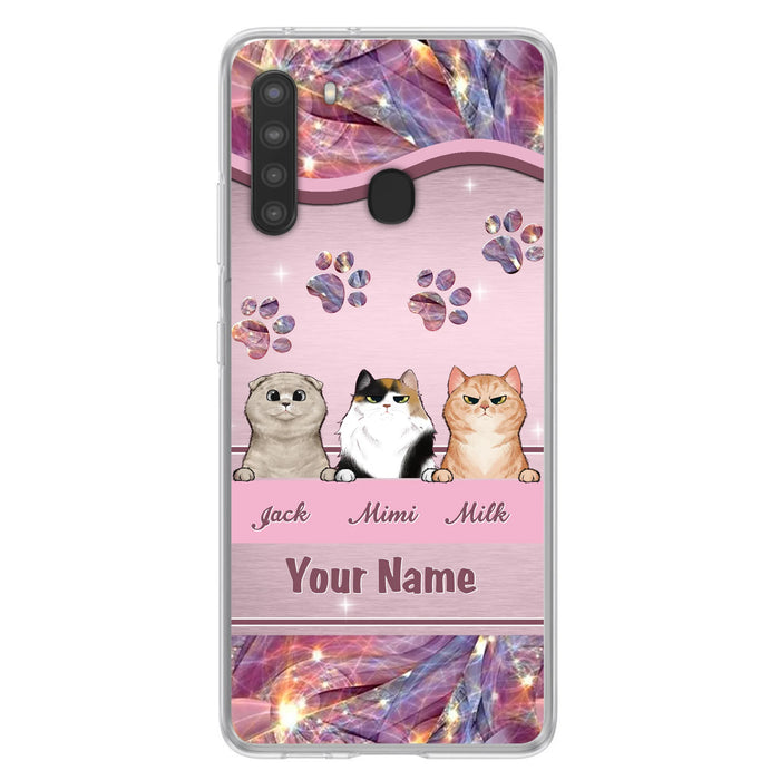 Custom Personalized Cat Phone Case For iPhone And Samsung - Gift Idea For Cat Lover - Up to 3  Cats