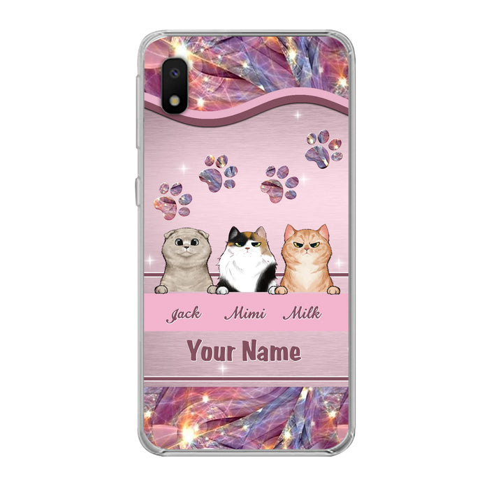 Custom Personalized Cat Phone Case For iPhone And Samsung - Gift Idea For Cat Lover - Up to 3  Cats