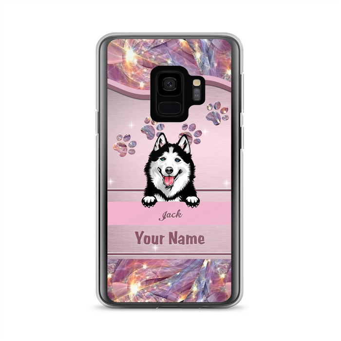 Custom Personalized Dog Phone Case For iPhone And Samsung - Gift Idea For Dog Lover - Up to 3 Dogs