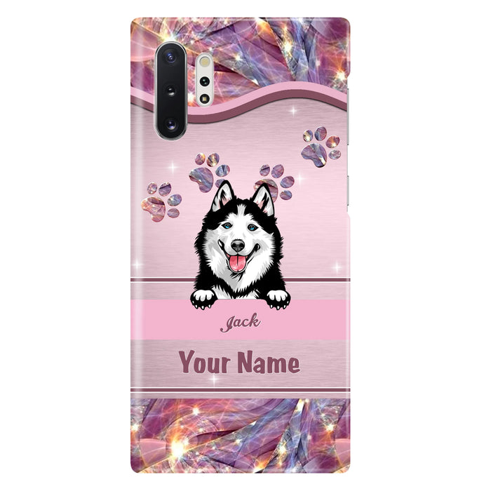 Custom Personalized Dog Phone Case For iPhone And Samsung - Gift Idea For Dog Lover - Up to 3 Dogs