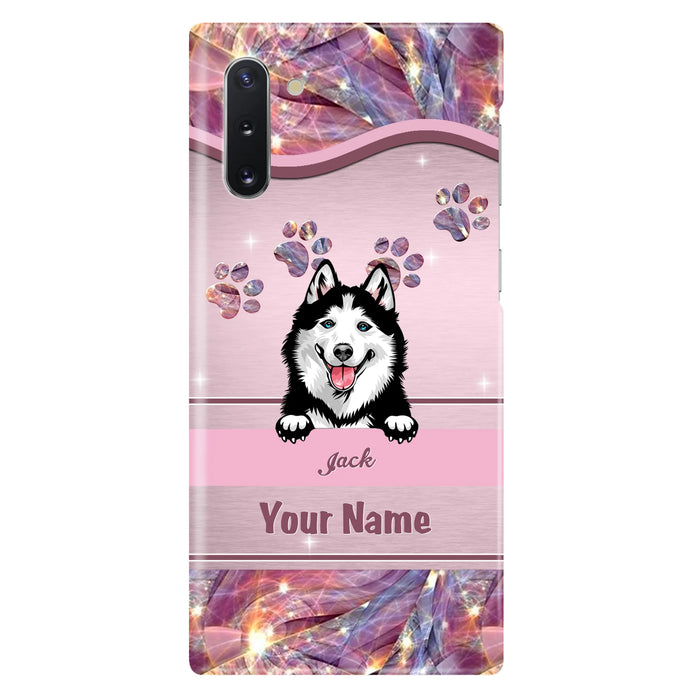 Custom Personalized Dog Phone Case For iPhone And Samsung - Gift Idea For Dog Lover - Up to 3 Dogs