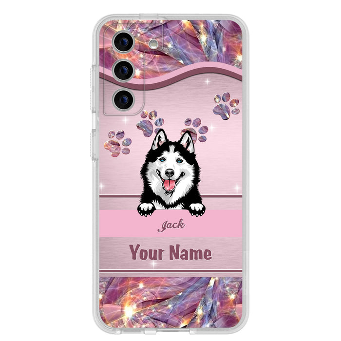 Custom Personalized Dog Phone Case For iPhone And Samsung - Gift Idea For Dog Lover - Up to 3 Dogs