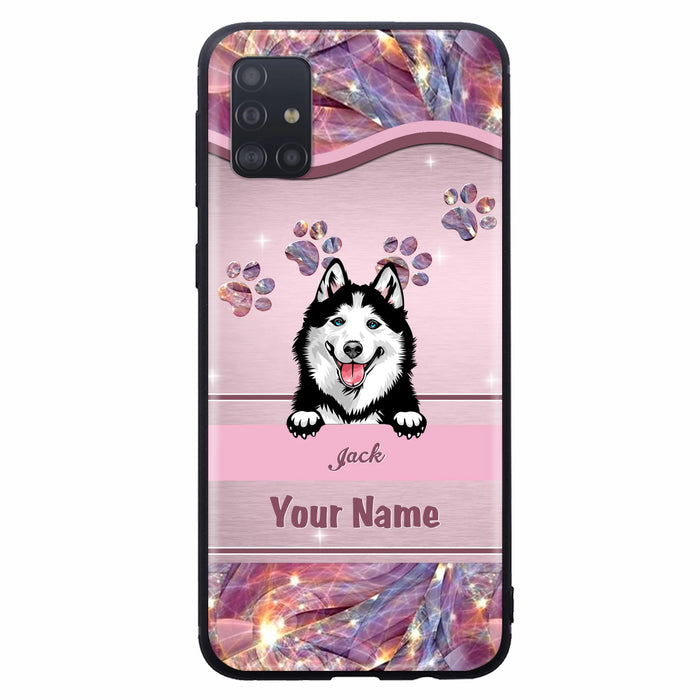 Custom Personalized Dog Phone Case For iPhone And Samsung - Gift Idea For Dog Lover - Up to 3 Dogs