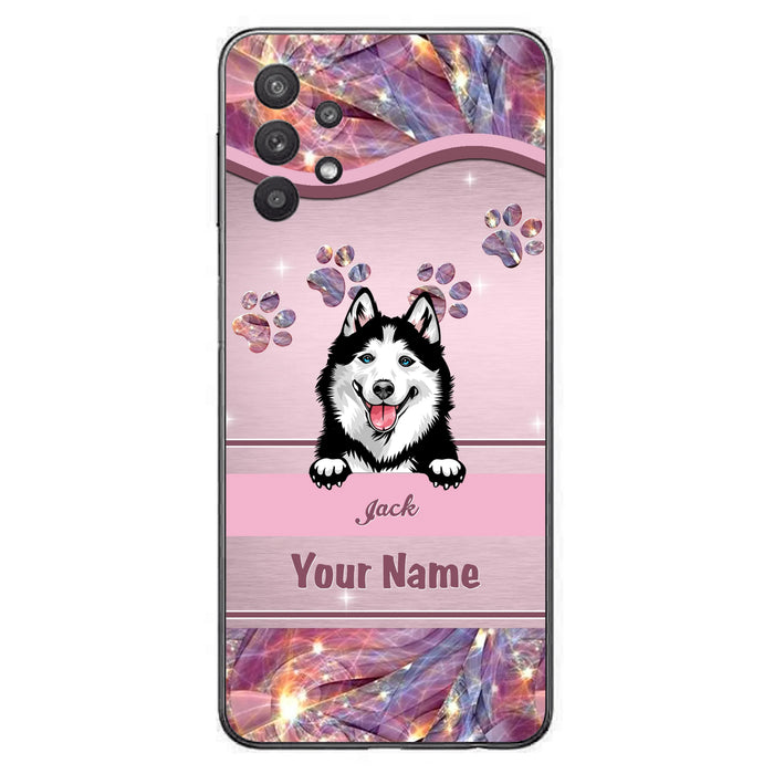 Custom Personalized Dog Phone Case For iPhone And Samsung - Gift Idea For Dog Lover - Up to 3 Dogs