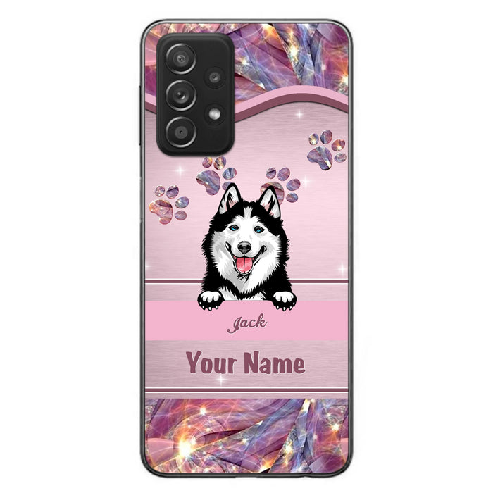 Custom Personalized Dog Phone Case For iPhone And Samsung - Gift Idea For Dog Lover - Up to 3 Dogs