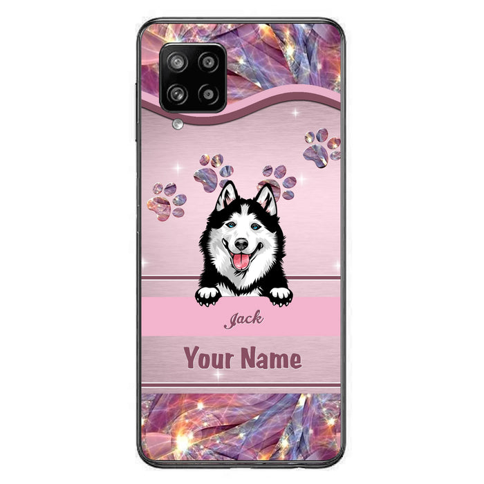 Custom Personalized Dog Phone Case For iPhone And Samsung - Gift Idea For Dog Lover - Up to 3 Dogs