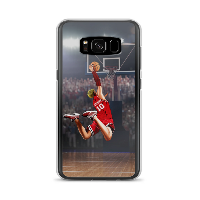 Custom Personalized Basketball Phone Case - Gift Idea For Basketball Lovers/Son/Grandson - Case For iPhone/Samsung