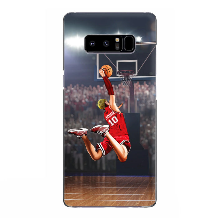 Custom Personalized Basketball Phone Case - Gift Idea For Basketball Lovers/Son/Grandson - Case For iPhone/Samsung