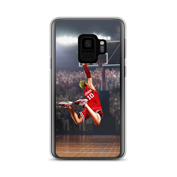 Custom Personalized Basketball Phone Case - Gift Idea For Basketball Lovers/Son/Grandson - Case For iPhone/Samsung