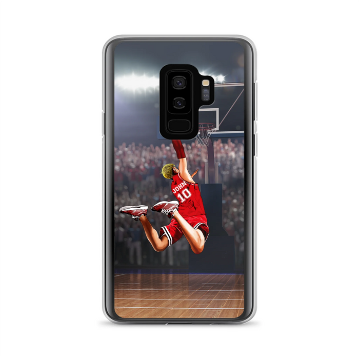 Custom Personalized Basketball Phone Case - Gift Idea For Basketball Lovers/Son/Grandson - Case For iPhone/Samsung