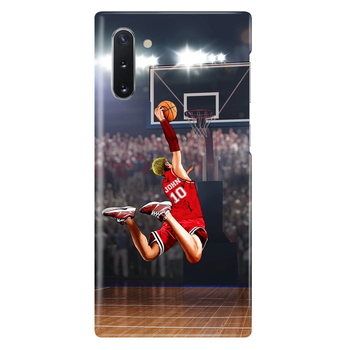 Custom Personalized Basketball Phone Case - Gift Idea For Basketball Lovers/Son/Grandson - Case For iPhone/Samsung